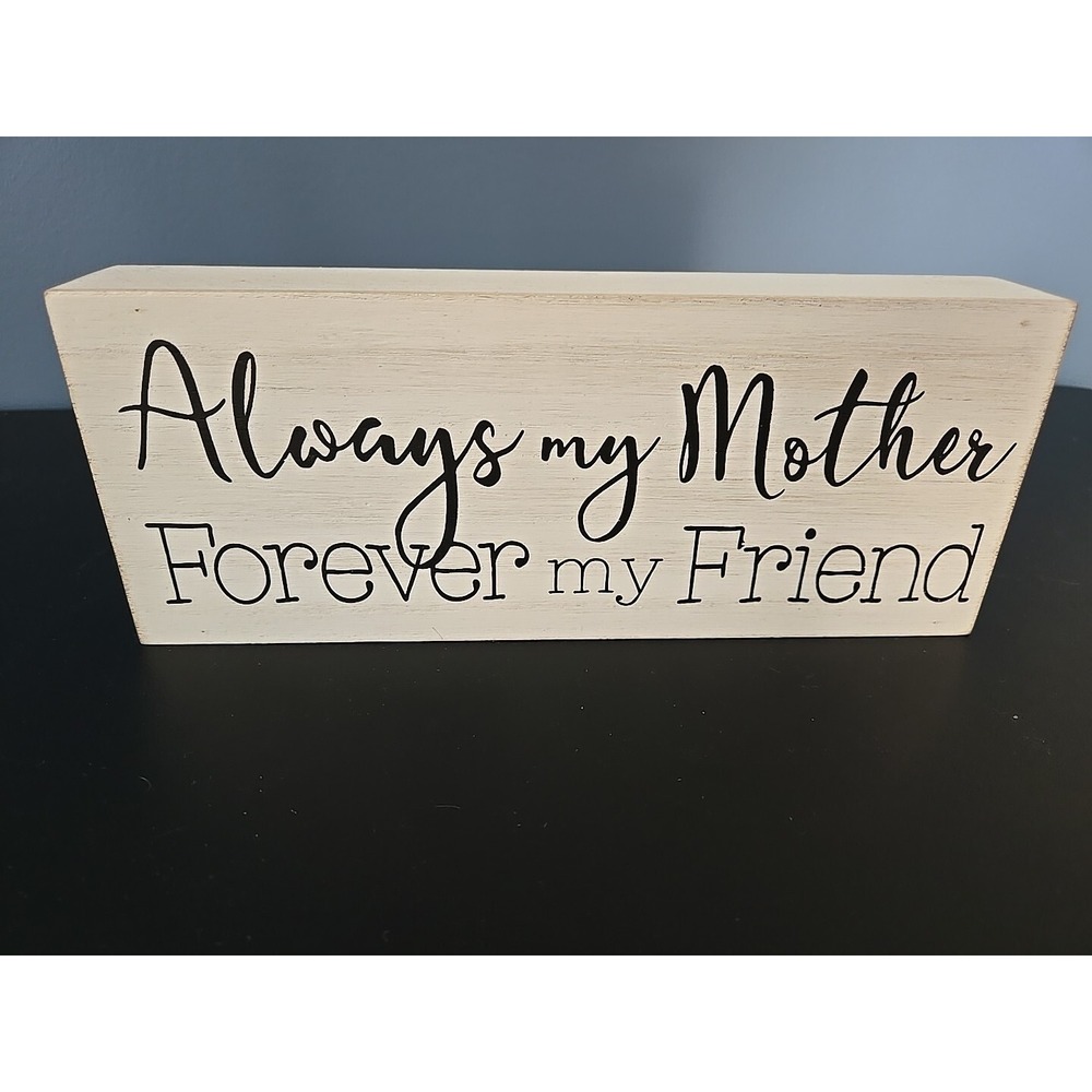 Music Box Frame Mother The Wind Beneath My Wings Keepsake Plaque /Forever Friend - Picture 9 of 11